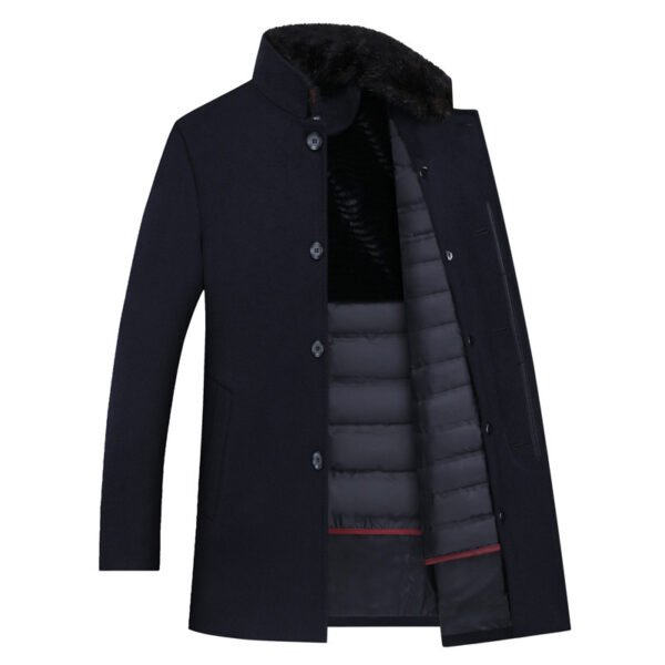 Winter New Down Liner Fur Collar Thickened Windbreaker Jacket - Image 2