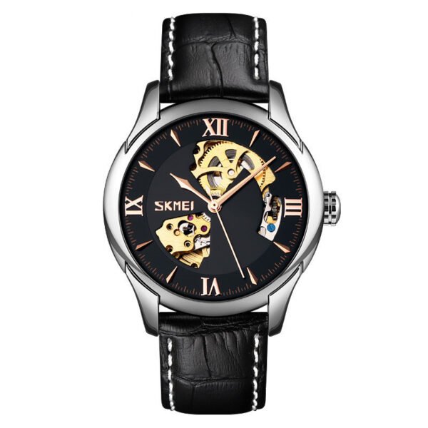 Waterproof Men's Automatic Skeleton Mechanical Watch - Image 9