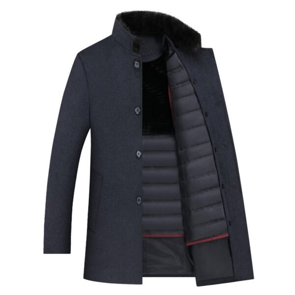 Winter New Down Liner Fur Collar Thickened Windbreaker Jacket - Image 5