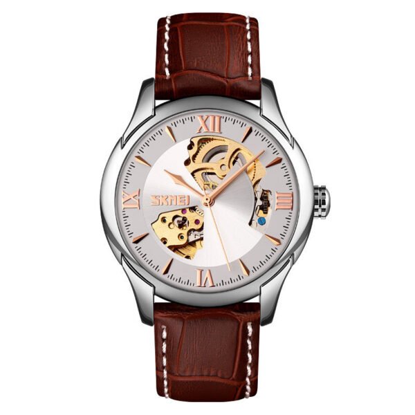 Waterproof Men's Automatic Skeleton Mechanical Watch - Image 6