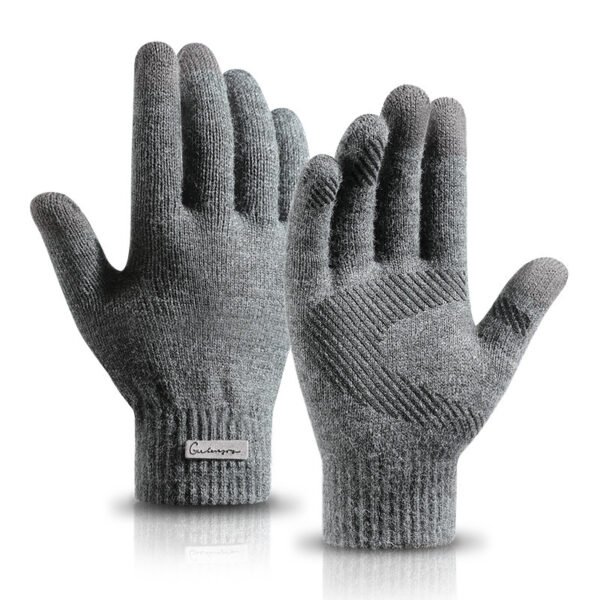 Thickened Arctic Fleece Knitted Wool Gloves
