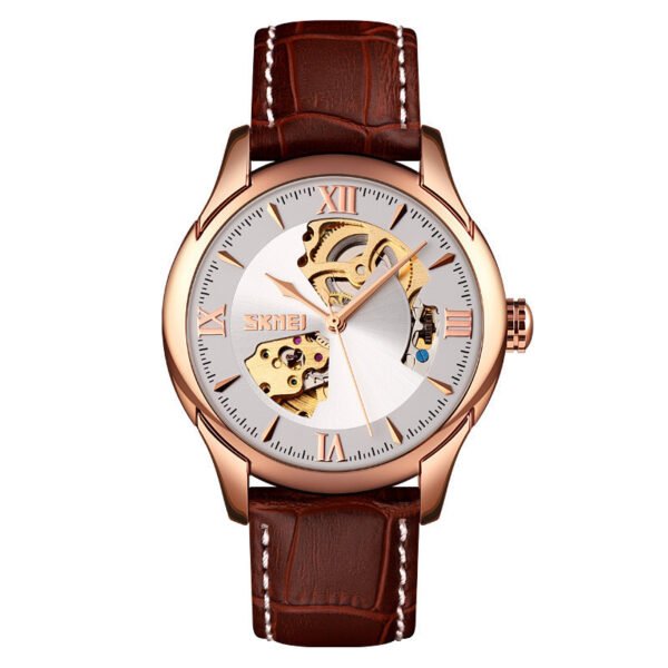 Waterproof Men's Automatic Skeleton Mechanical Watch - Image 8