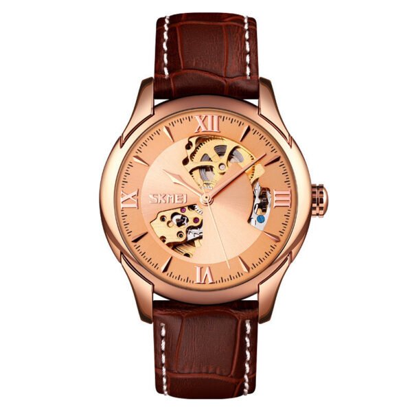 Waterproof Men's Automatic Skeleton Mechanical Watch - Image 7