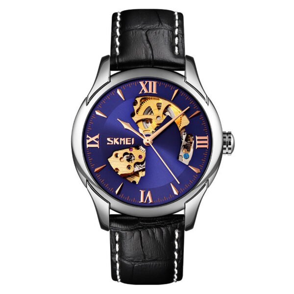 Waterproof Men's Automatic Skeleton Mechanical Watch - Image 3