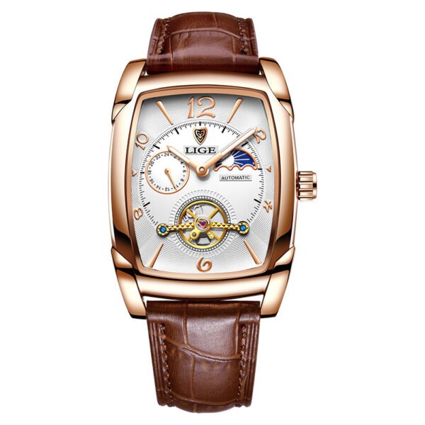 Men's Mechanical Watch Square Case Tourbillon - Image 3