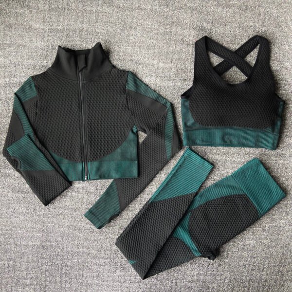 Yoga sets female sport gym suit - Image 5