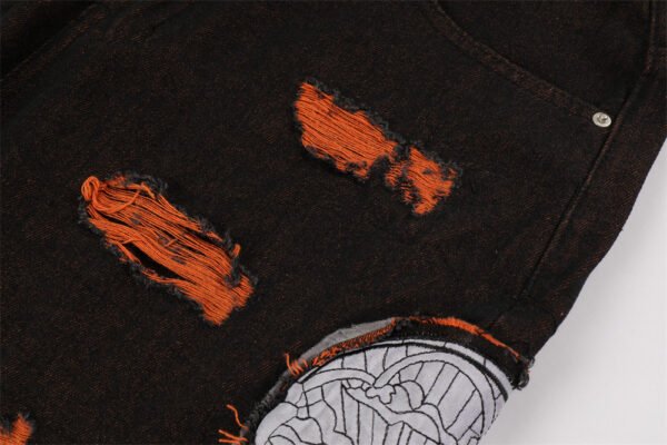 European And American  Embroidered Jeans - Image 6
