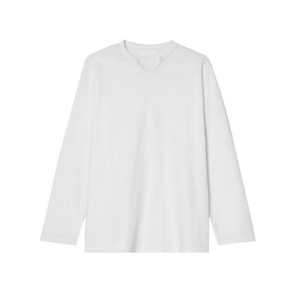 Solid Color T-Shirt Men's Long Sleeves - Image 4