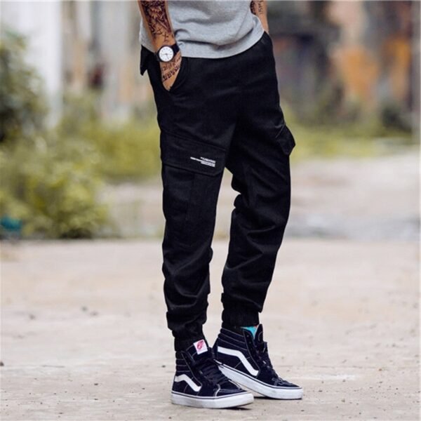 Washed Overalls Multi-pocket Camouflage Pants - Image 5