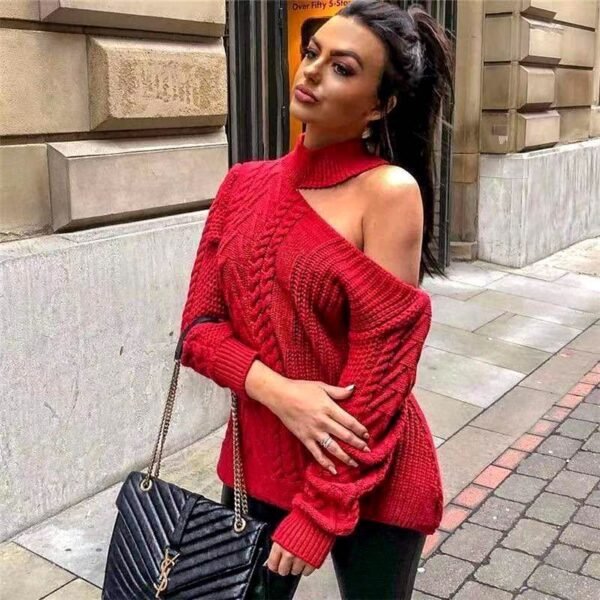 Women Sweaters Winter Sweater Ladies Blouse Tops Shirts - Image 4