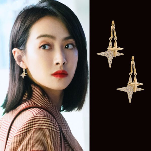 High-grade Light Luxury Anti-allergic Pure Silver Earrings - Image 4