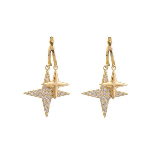 High-grade Light Luxury Anti-allergic Pure Silver Earrings - Image 2