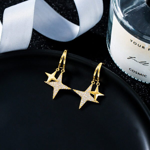 High-grade Light Luxury Anti-allergic Pure Silver Earrings - Image 5