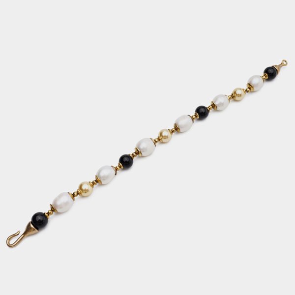 European Retro Series Natural Agate Pearl Bracelet - Image 10