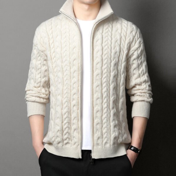 Men's Thread Knitted Vest Coat Loose Outer Sweater - Image 6