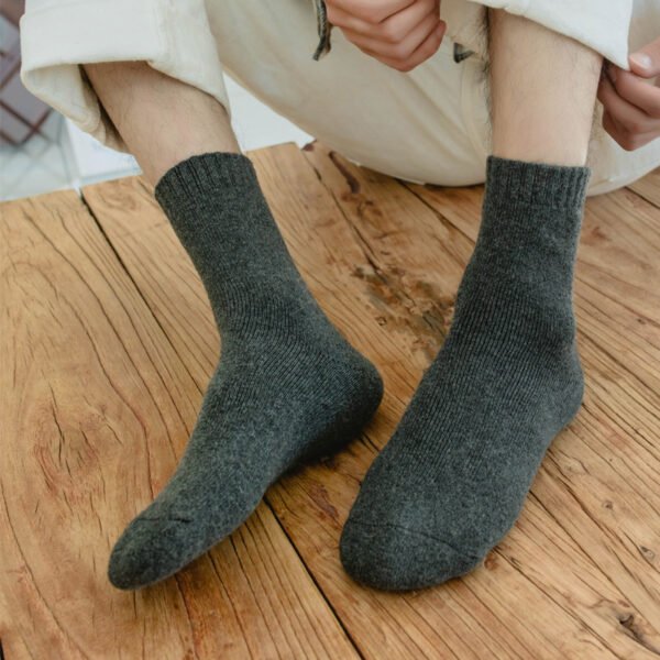 Men's Winter Terry Socks Super Thick Warm Mid Tube - Image 8
