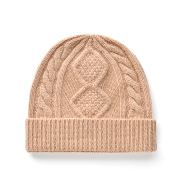 Lady With Diamond Twist Wool Hat - Image 5
