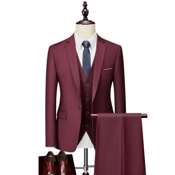 Business Casual Men's Korean Slim Suit - Image 8