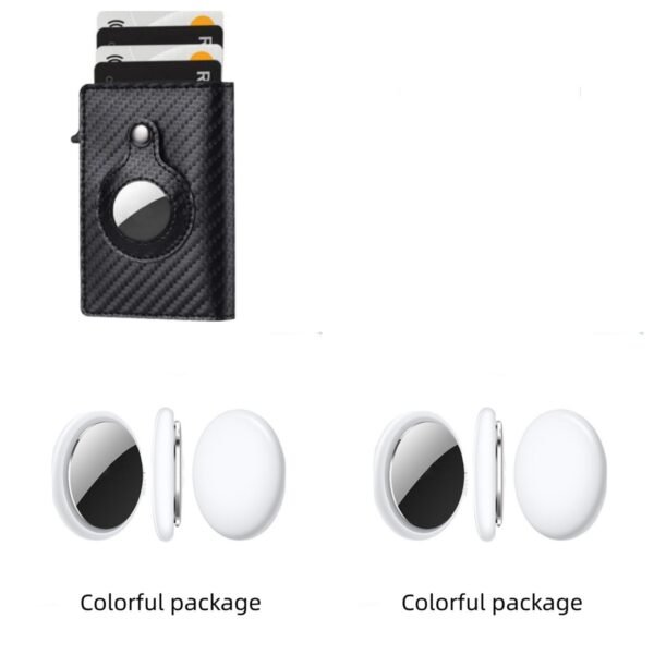 Anti Theft Bullet Card Bag Multi-functional Rfid Card Holder Men's Leather Slim Wallets - Image 7