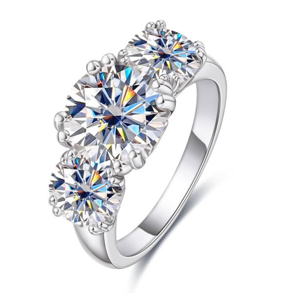Sanshi 5 Karat D Color Moissanite Ring Female - Image 10