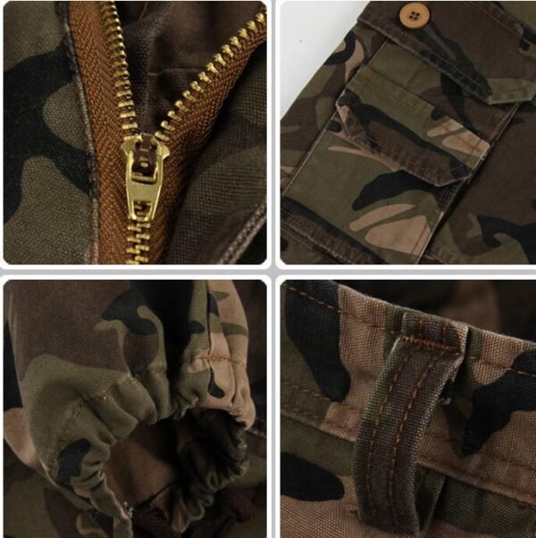 Fashionable Men's Multi-pocket Cotton Camouflage Pants - Image 5