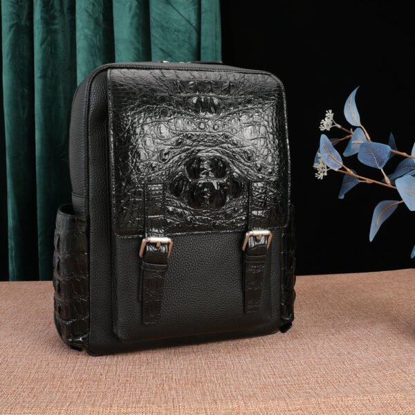 Crocodile Bone Leather Fabric Leisure Men's Real-leather Bag - Image 9