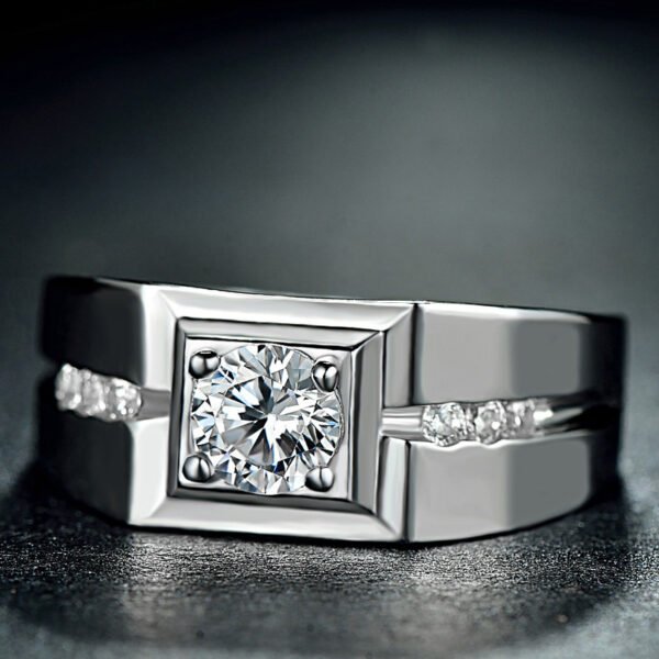 Men's Sterling Silver Ring - Image 2