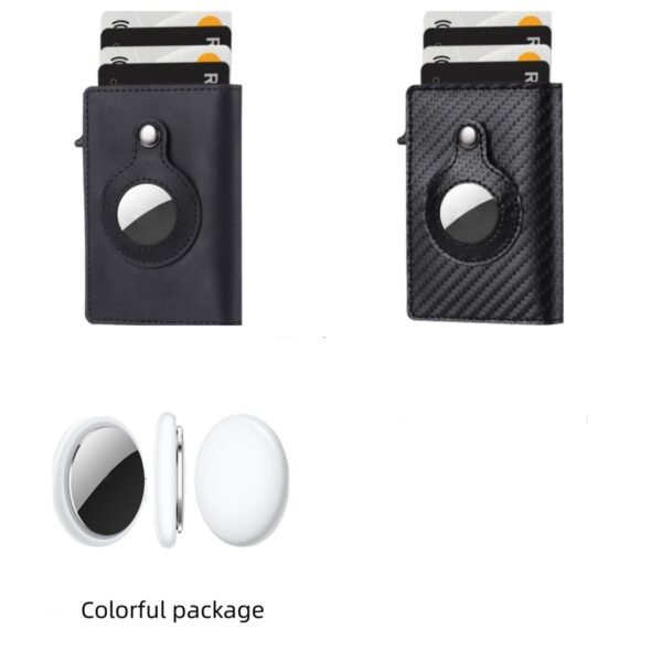 Anti Theft Bullet Card Bag Multi-functional Rfid Card Holder Men's Leather Slim Wallets - Image 9