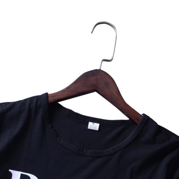 Summer Fashion Women Casual Letter Printed T-shirt Tops Lady Tee Printed Short Sleeve Tops - Image 8