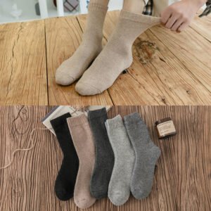 Men's Winter Terry Socks Super Thick Warm Mid Tube