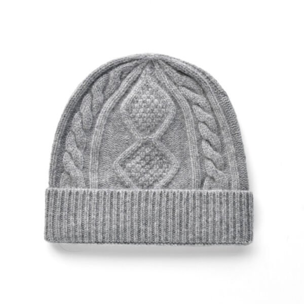 Lady With Diamond Twist Wool Hat - Image 8