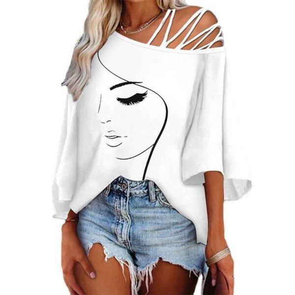Fashion Stitching Loose Casual Tops For Women - Image 5