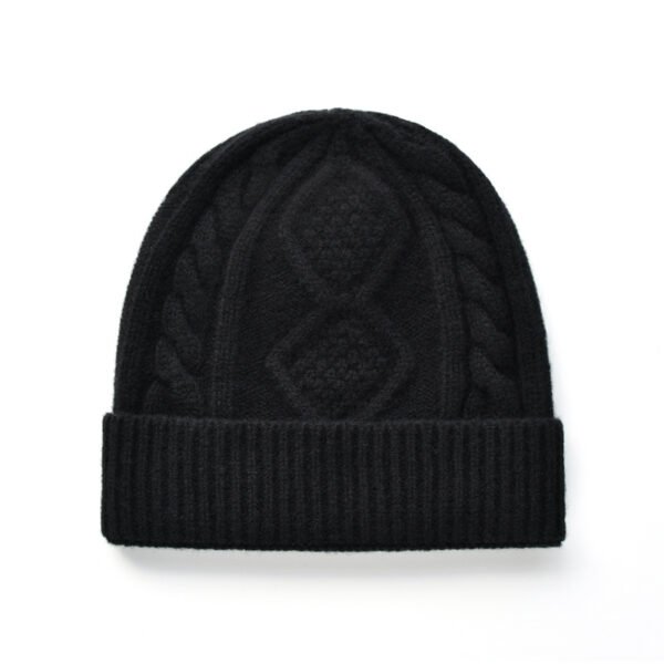 Lady With Diamond Twist Wool Hat - Image 7