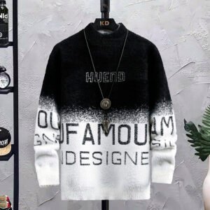 Men's Half Turtleneck  With Fleece Thickened Sweater