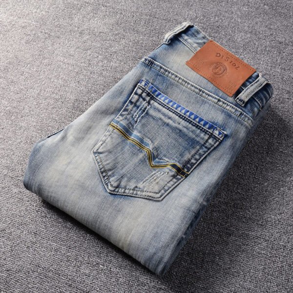 European And American Fashion Ripped Men's Jeans - Image 4