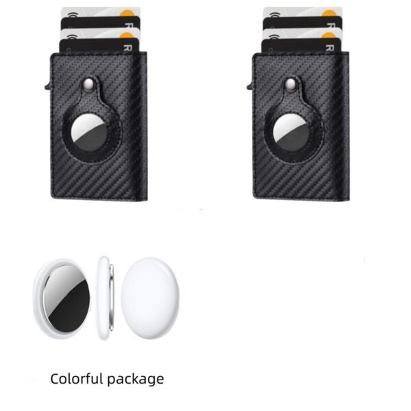 Anti Theft Bullet Card Bag Multi-functional Rfid Card Holder Men's Leather Slim Wallets - Image 10
