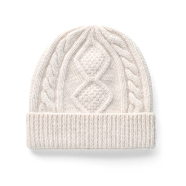 Lady With Diamond Twist Wool Hat - Image 2