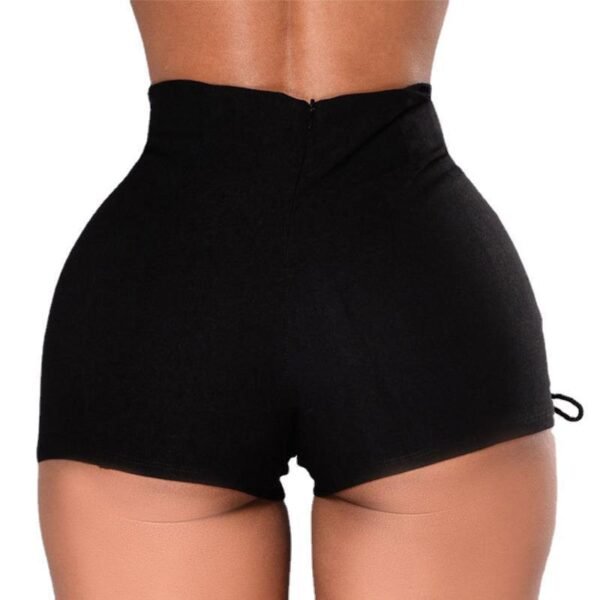 Women's Side Bandage High Waist Denim Shorts - Image 3