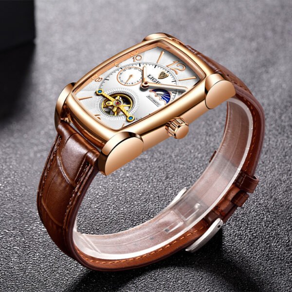 Men's Mechanical Watch Square Case Tourbillon - Image 8