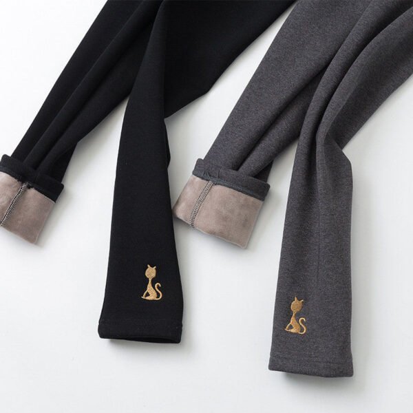 Slim-Fit High-Stretch Thermal Trousers With Small Feet - Image 2
