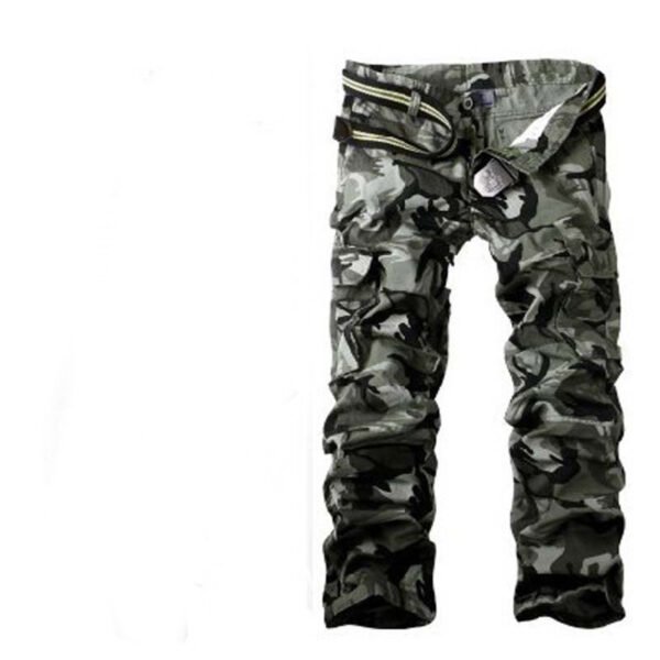 Fashionable Men's Multi-pocket Cotton Camouflage Pants - Image 3