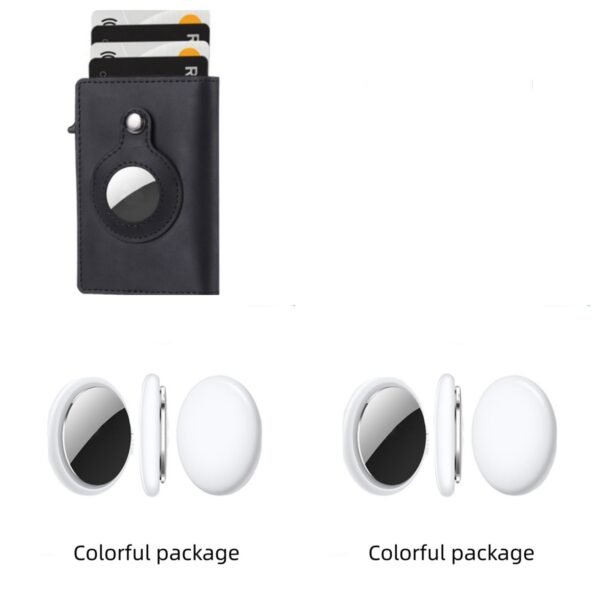 Anti Theft Bullet Card Bag Multi-functional Rfid Card Holder Men's Leather Slim Wallets - Image 6