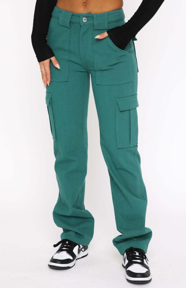 Women's Trousers Pocket Stitching Casual Loose - Image 5