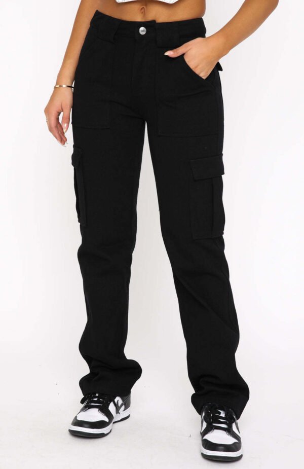 Women's Trousers Pocket Stitching Casual Loose - Image 4