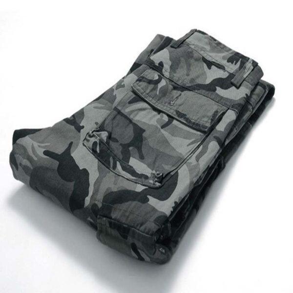 Fashionable Men's Multi-pocket Cotton Camouflage Pants - Image 6