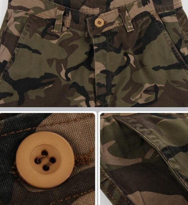 Fashionable Men's Multi-pocket Cotton Camouflage Pants - Image 2