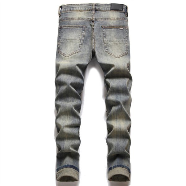 Summer Street Men's Jeans Embroidered Cotton - Image 2