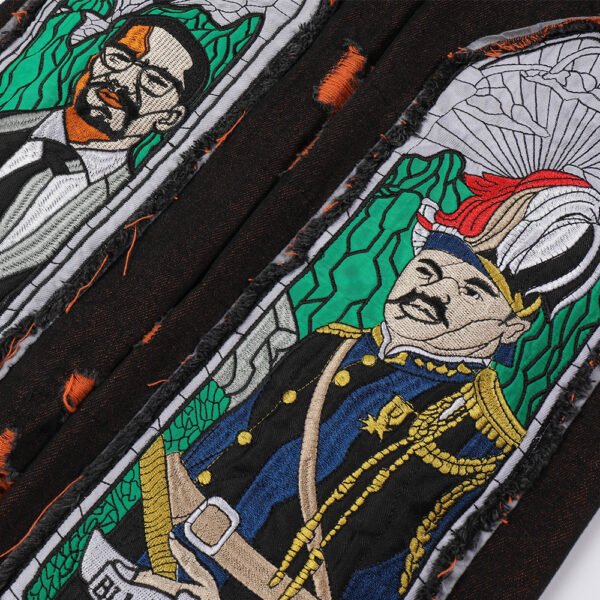 European And American  Embroidered Jeans - Image 4