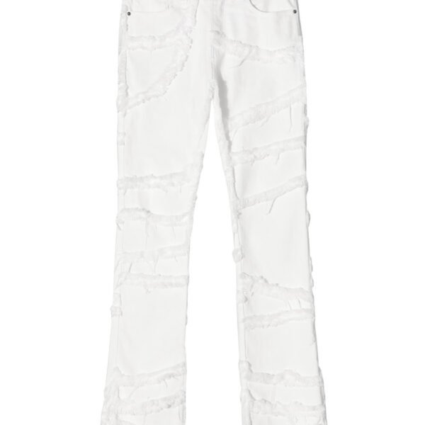 Hip-hop Raw Hem Jeans Street Slim Micro Flared Pants - Image 3