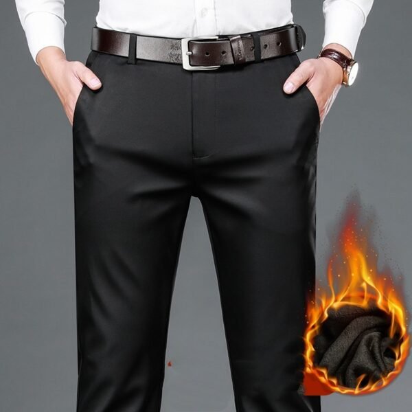 Autumn And Winter Thick Lyocell Tencel Cotton Pants - Image 3